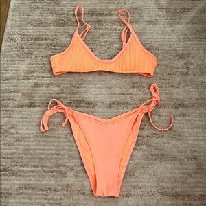 Aerie Cheekiest Bikini in Soft Peach